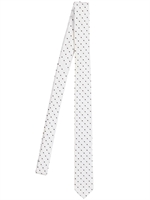 DOLCE & GABBANA - 3CM SILK TWILL TIE - WHITE