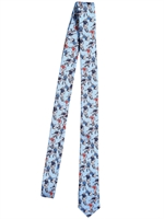 DOLCE & GABBANA - 3CM SILK FOOTBALL TIE - SKY