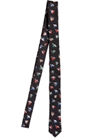 DOLCE & GABBANA - 3CM SILK BOX TIE - BLACK