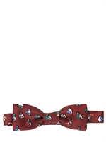 DOLCE & GABBANA - SILK BOX BOW TIE - BORDEAUX