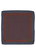 DOLCE & GABBANA - SILK TWILL POCKET SQUARE - BLAU