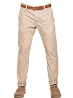 CLOSED - 18CM TWILL CLIFTON SLIM CHINO TROUSERS - STONE