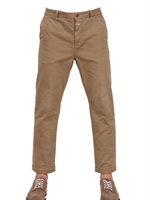 CLOSED - 18CM COTTON TWILL CHINO TROUSERS - KHAKI