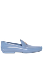VIVIENNE WESTWOOD - METAL LOGO RUBBER LOAFERS - LIGHT BLUE