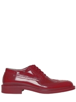 VIVIENNE WESTWOOD - 30MM PATENT LACE-UP SHOES - RED