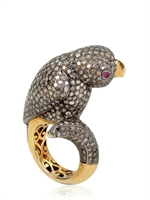 BIBI VAN DER VELDEN - PAPAGEIENRING - BROWN DIAMONDS