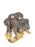 BIBI VAN DER VELDEN - FROSCHRING - BROWN DIAMONDS