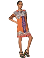 ETRO - PRINTED SILK JERSEY DRESS - MULTI