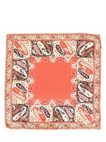 ETRO - PAISLEY PRINTED TWILL SILK POCKET SCARF - MULTI FUCHSIA
