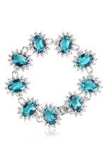 MAWI - KRISTALLARMBAND - BLAU