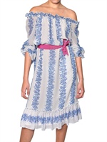 LUISA BECCARIA - ABITO IN GEORGETTE DI SETA - MULTICOLORE
