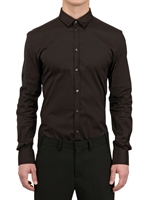 DOLCE & GABBANA - BAUMWOLL POPELINE STRETCH HEMD - SCHWARZ