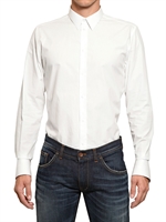 DOLCE & GABBANA - BAUMWOLL POPELINE GOLD FIT HEMD - WEIß