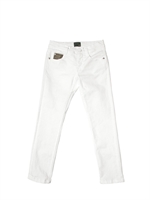 FENDI - 5 POCKET SLIM FIT JEANS - WHITE