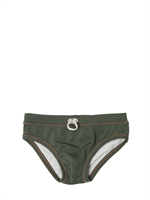 FENDI - LOGO PRINTED BEACH TRUNKS - MILIT.GREEN