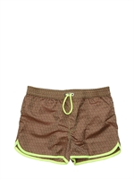FENDI - LOGO PRINTED SWIMMING SHORTS - NUT