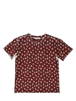 DOLCE & GABBANA - PRINTED JERSEY T-SHIRT - BORDEAUX