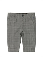 PAUL SMITH JUNIOR - OVERDYED CHECKED TROUSERS - GREY