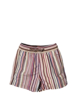 PAUL SMITH JUNIOR - SIGNATURE STRIPED BEACH BOXER - MULTI