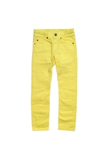 PAUL SMITH JUNIOR - 5 POCKET SKINNY TROUSERS - PALE YELLOW