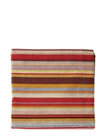 PAUL SMITH JUNIOR - STRIPED COTTON BEACH TOWEL - MULTI
