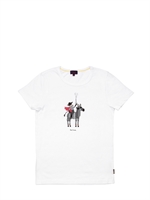 PAUL SMITH JUNIOR - PRINTED COTTON JERSEY T-SHIRT - WHITE