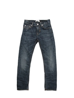 STONE ISLAND - 5 POCKET SLIM FIT VINTAGE DENIM  JEANS - BLUE DENIM