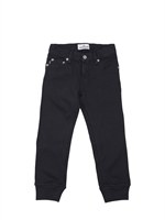 STONE ISLAND - 5 POCKET COTTON JERSEY PANTS TROUSERS - BLUE