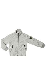 STONE ISLAND - NYLON ZIP UP JACKET - PERL GREY
