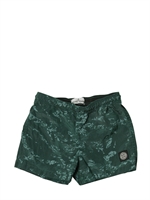 STONE ISLAND - CAMOUFLAGE BEACH TRUNKS - DARK GREEN