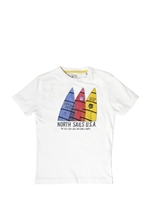 NORTH SAILS - PRINTED JERSEY T-SHIRT - WHITE