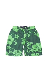 NORTH SAILS - RIPSTOP WASHED NYLON SWIMMING SHORTS - GREEN/BLUE