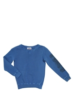 MYTHS - WASHED COTTON FLEECE SWEATSHIRT - LIGHT BLUE