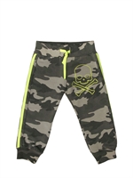 HYDROGEN - COTTON JERSEY JOGGING PANTS - GREEN CAMU