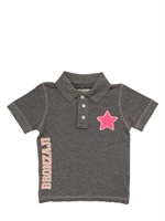HYDROGEN - BRONZAJI COTTON PIQUET POLO - GREY MELANGE