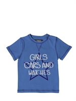 HYDROGEN - BRONZAJI COTTON JERSEY BOY T-SHIRT - BLUETTE