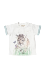 ROBERTO CAVALLI - COTTON JERSEY PRINTED T-SHIRT - WHITE
