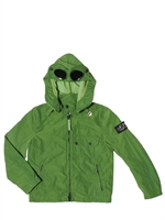 C.P.COMPANY UNDERSIXTEEN - NYLON GOGGLE JACKET - GREEN