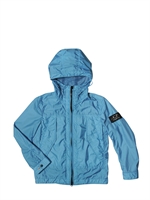 C.P.COMPANY UNDERSIXTEEN - FLAP POCKETS HOODED JACKET - TOURQUOISE