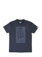 C.P.COMPANY UNDERSIXTEEN - COTTON JERSEY PRINTED T-SHIRT - BLUE