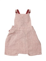 COSÌ COM'È - ORGANIC LINEN CHAMBRAY OVERALLS - SIENA
