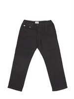 ARMANI JUNIOR - COTTON & LINEN CANVAS TROUSERS - BLUE