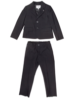 ARMANI JUNIOR - FRESH WOOL SUIT - BLUE
