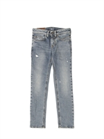 ARMANI JUNIOR - SLIM FIT DENIM JEANS - LIGHT DENIM