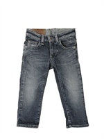 ARMANI JUNIOR - FIVE POCKET DENIM JEANS - DENIM WASHED