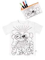 STELLA MCCARTNEY KIDS - PERSONALIZED ORGANIC COTTON T-SHIRT - WHITE