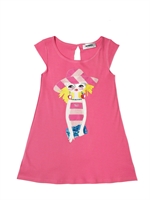 RYKIEL ENFANT - COTTON JERSEY LADY DRESS - PINK