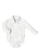 SIMONETTA TINY - STRETCH COTTON POPLIN SHIRT / BODY - WHITE