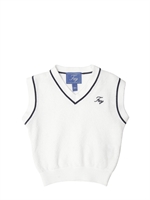 FAY - V-NECK VEST - WHITE