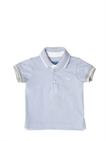 FAY - COTTON JERSEY POLO - LIGHT BLUE